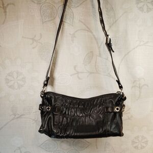 Chic Black Leather Crossbody Bag